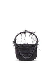 1DR XS-Iconica mini bag in tela e pelle