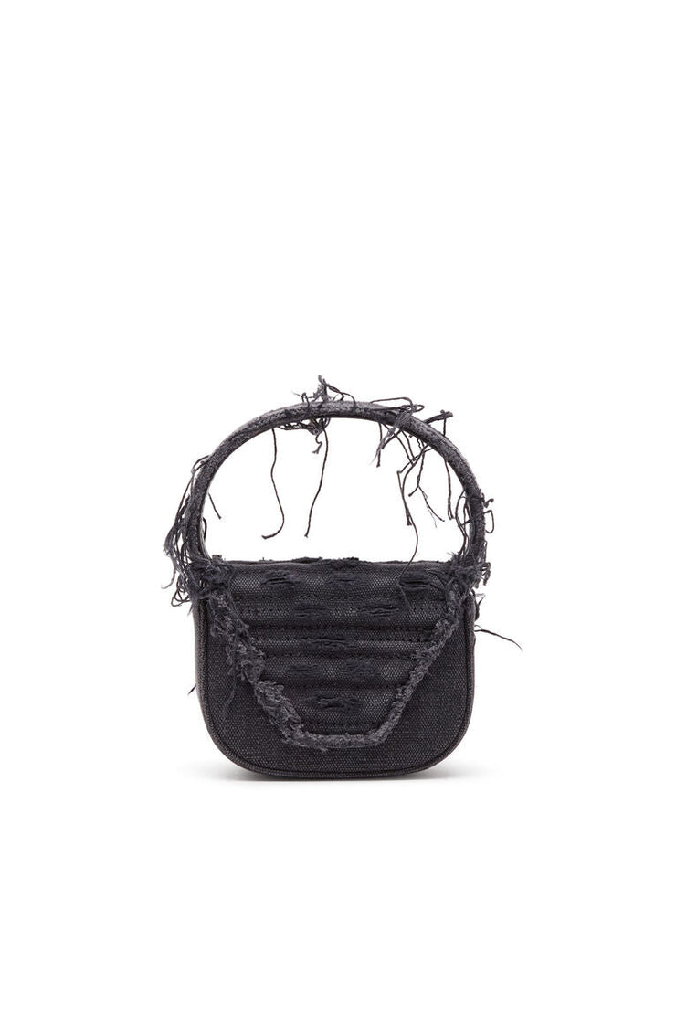 1DR XS-Iconica mini bag in tela e pelle