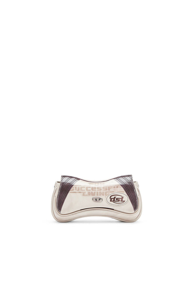 Clutch lucida con dettagli biker