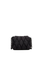 Charm-D S-Borsa a spalla piccola in nylon trapuntato