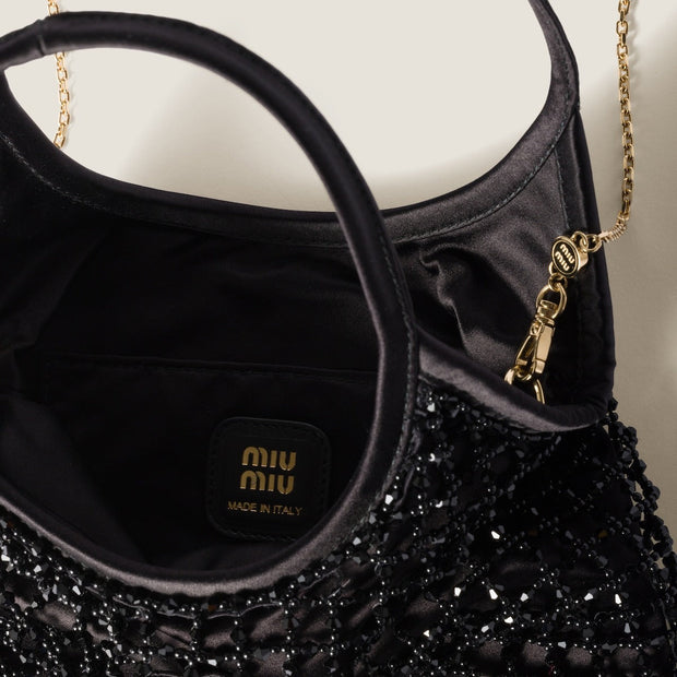 Borsa IVY in duchesse con perline